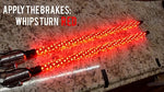 4 Foot NoCo LED Desert Whips / Pair of Bluetooth & Remote Vertigo Safety Series
